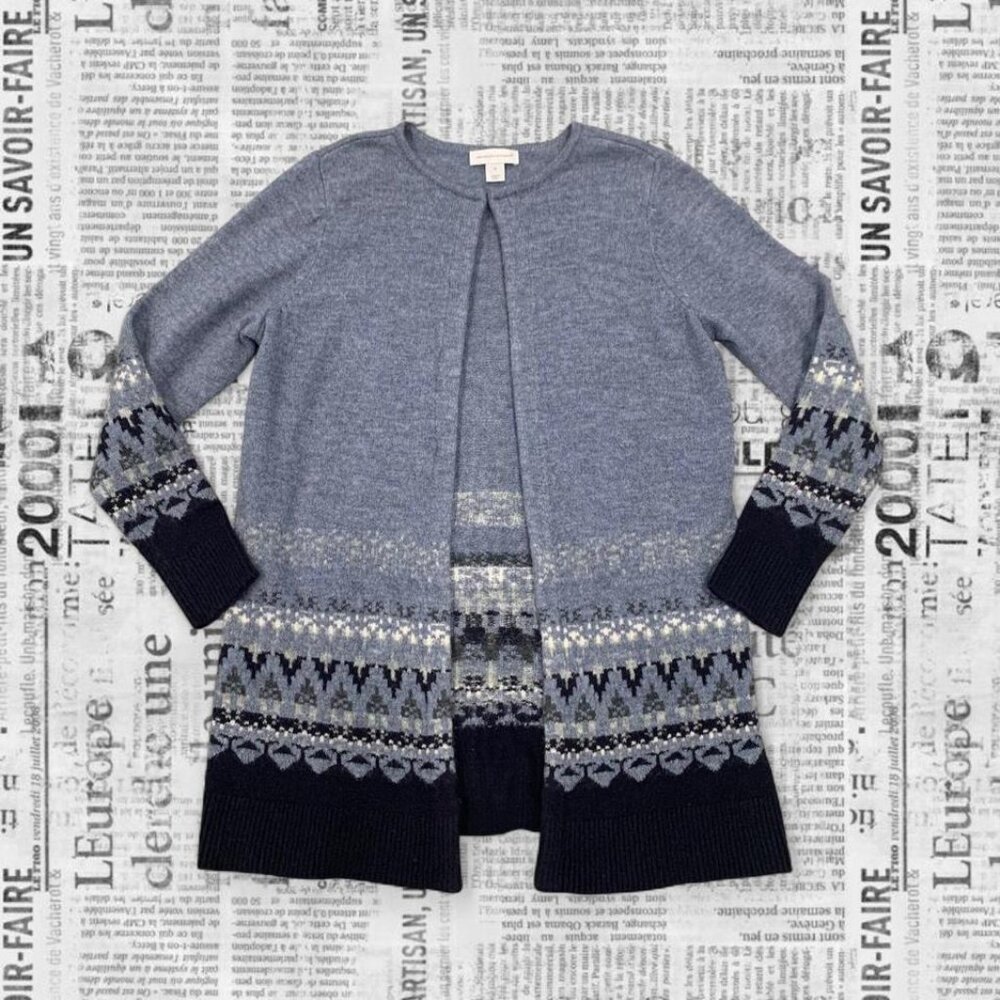 Women's Patterned Knit Duster Cardigan